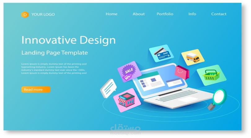 تصميم وتطوير صفحات ويب احترافية وسريعة الاستجابة (Responsive)
