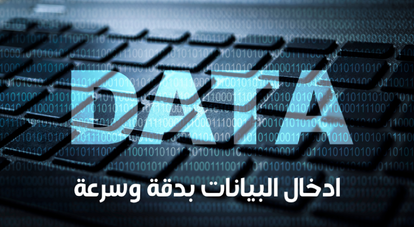 خدمة إدخال البيانات بشكل إحترافي