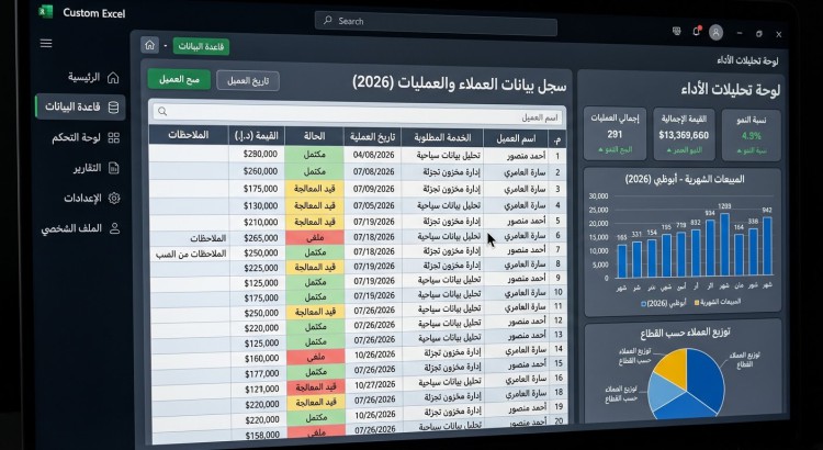 هل تبحث عن طريقة لتنظيم بياناتك وتنسيق جداولك بسرعة ودقة عالية؟ أقدم لك خدمة إدخال وتنسيق البيانات